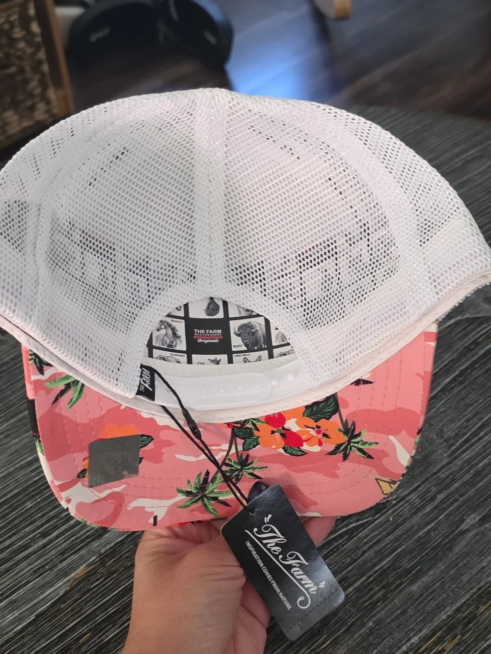 The Farm Pink Floral Trucker Hat - Brand